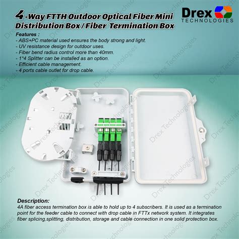 cable phone distribution box|fiber optic outlet box.